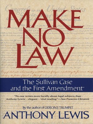 cover image of Make No Law